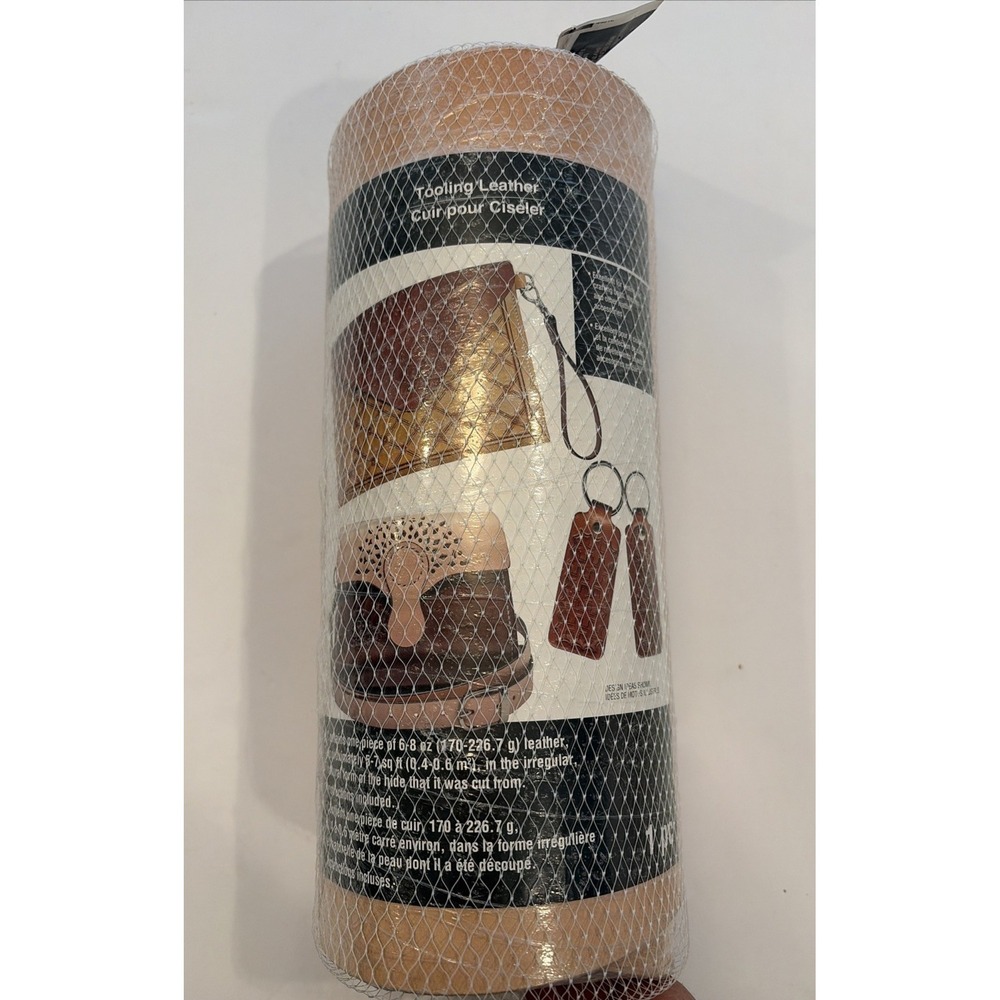 Tooling Leather Hide Veg Tan 6-8 oz 5-7 sq ft Natural Leathercraft Carving Stamp